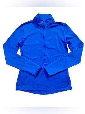 Nike Pro Dri-Fit Blue Half Zip Pullover Jacket Size Large
